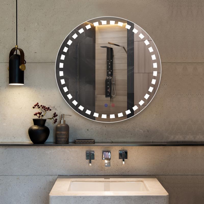 圆形壁挂LED浴室镜