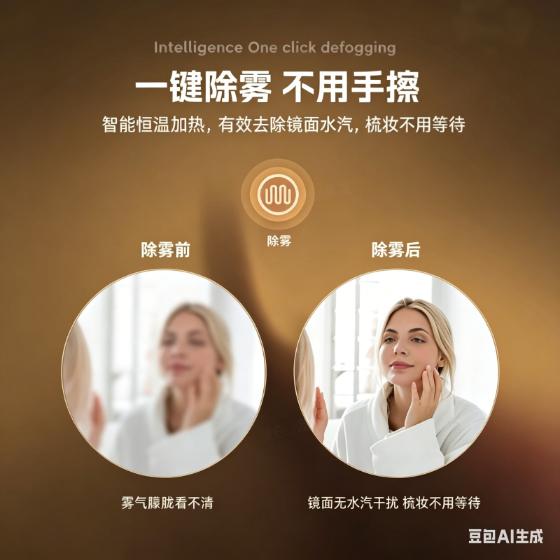 生成圆形浴室镜详情
