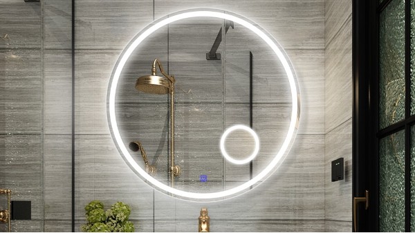 让一款LED智能浴室镜替你分担匆忙的晨曦